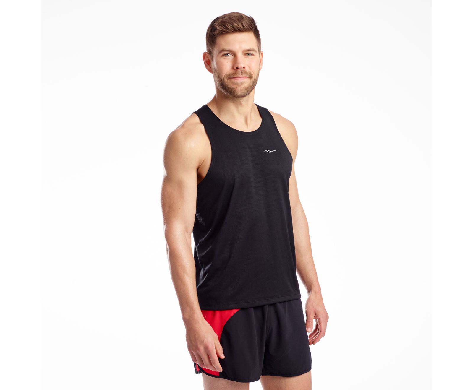 Saucony Stopwatch Singlet Men\'s Tanks Black | Canada 661AHKP